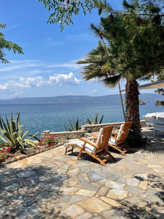 Lady Of Hydra Villa, Sea Front View, Private Beach Exterior photo